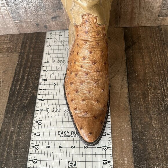 Justin W8285 Vintage Full Quill Ostrich Western Cowboy Boots Mens 11 D - Picture 5 of 12